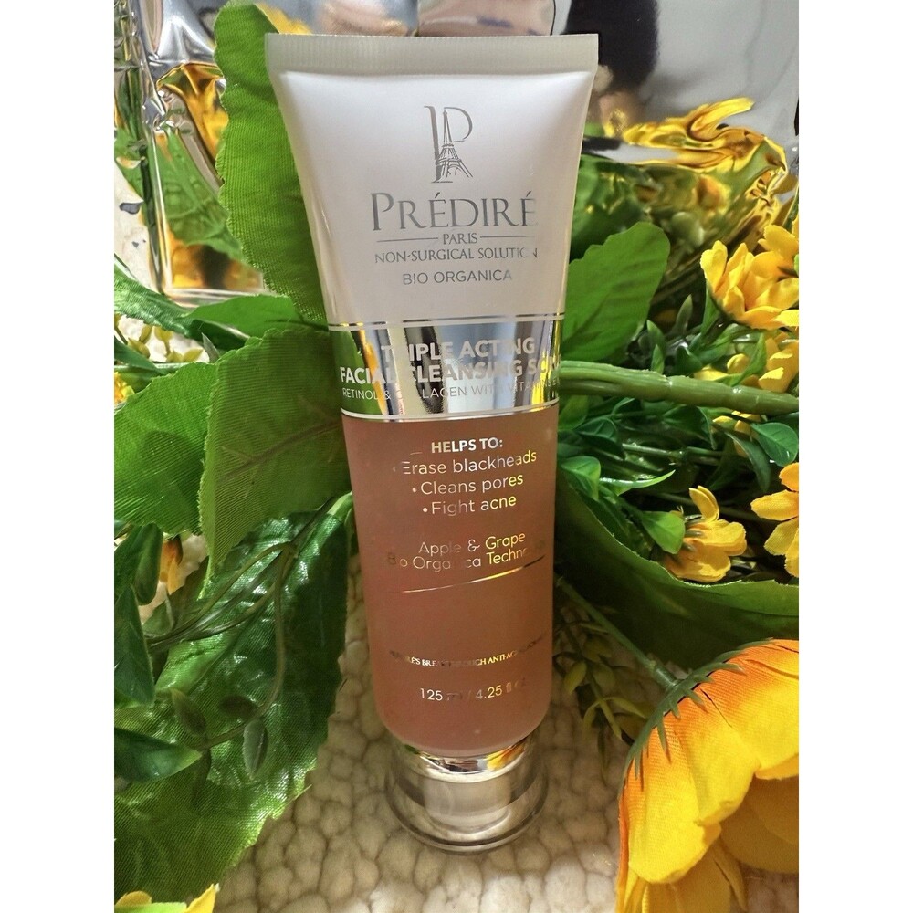 Prédiré Triple Acting Facial Cleansing Scrub Collagen Vitamin E Apple & Grape